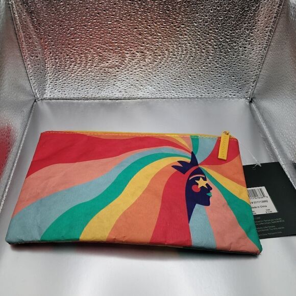 NWT! Starbucks Pride Zip Pouch Bag Rainbow Siren Logo Ltd Edition. - Picture 2 of 2